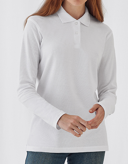 B&C Long Sleeve Polo ID.001 Women B&C Long Sleeve Polo ID.001 Women