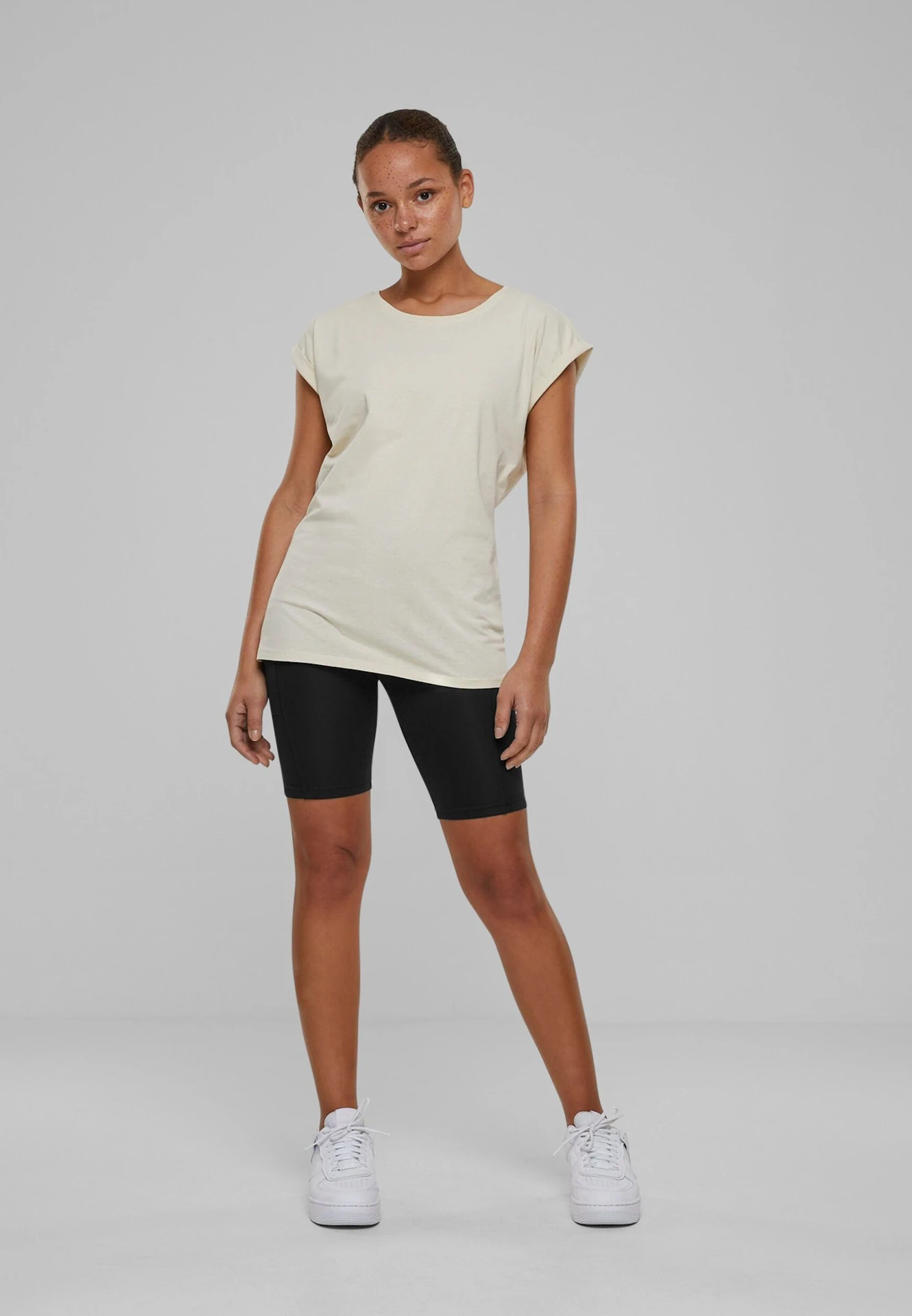 Build Your Brand Ladies Extended Shoulder Tee