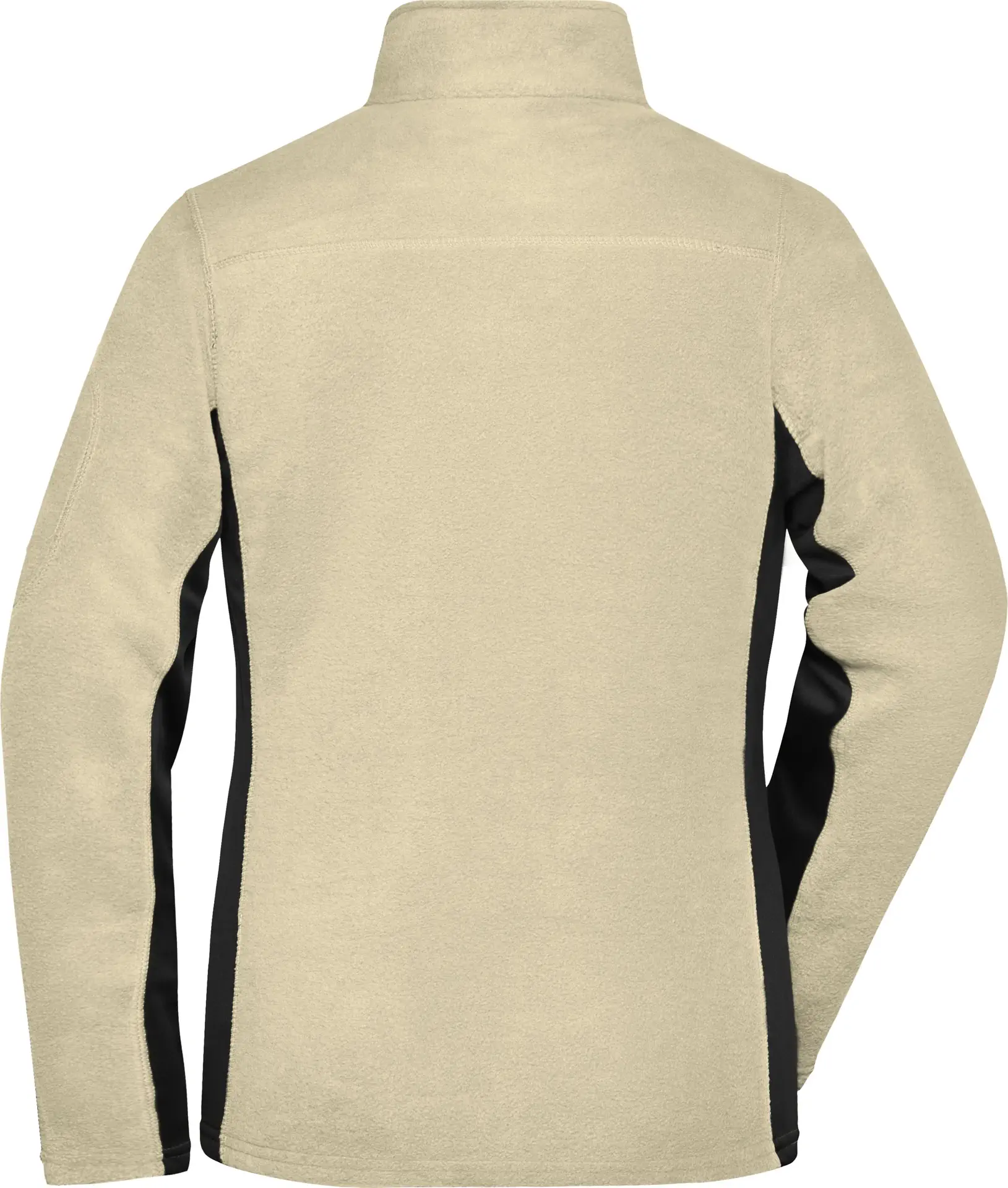 jn841-ladies-workwear-fleece-jacket-stone-black-back-5 James & Nicholson Ladies Workwear Fleece Jacket -Strong-