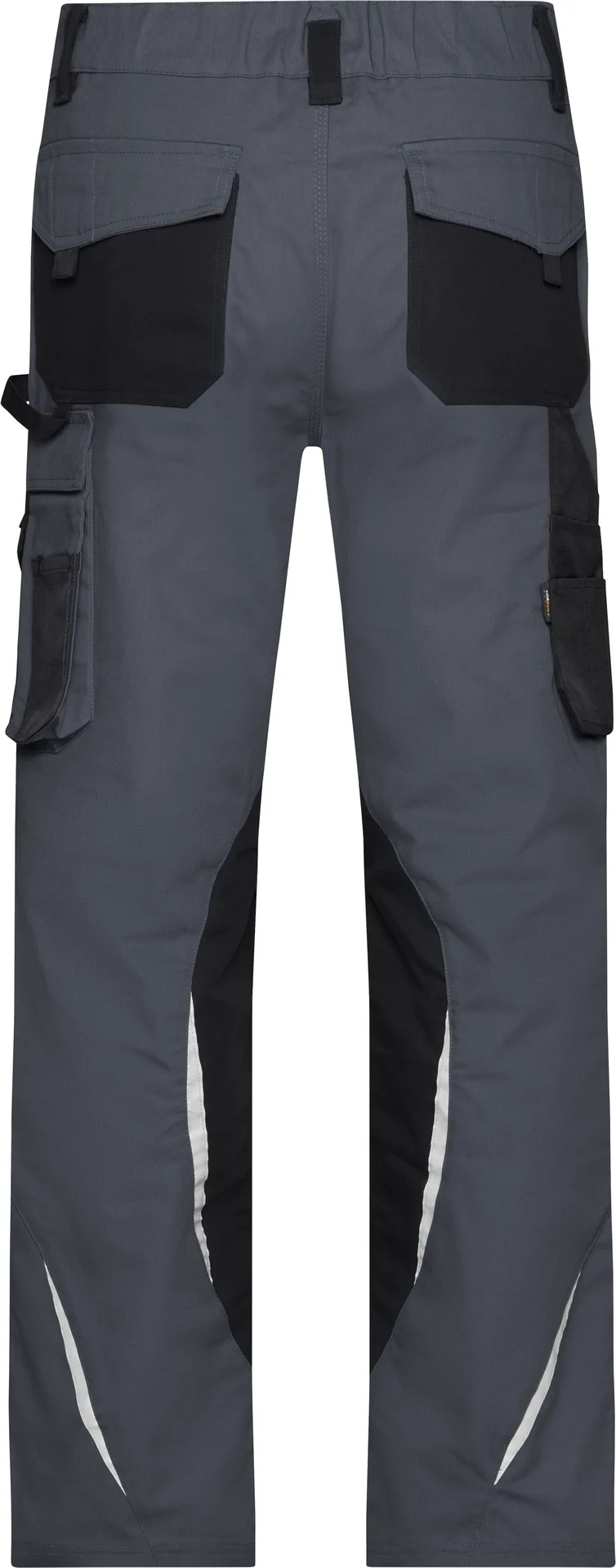 jn832-workwear-pants-carbon-black-back-5 James & Nicholson Workwear Arbeitshose Strong