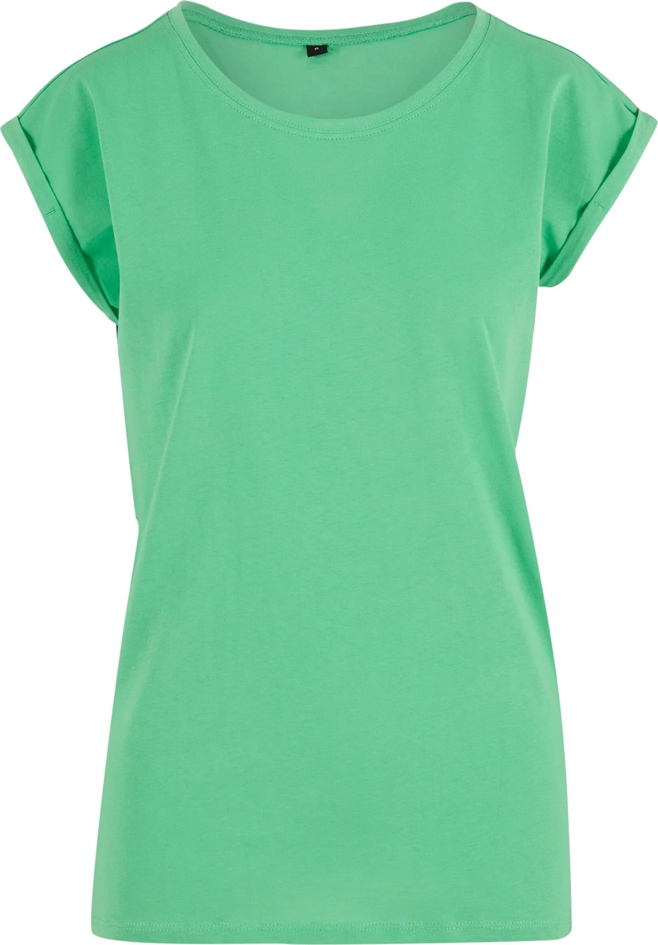 BYB-BY021-ladies-extended-shoulder-t-shirt-ghostgreen-front-4 Build Your Brand Ladies Extended Shoulder Tee