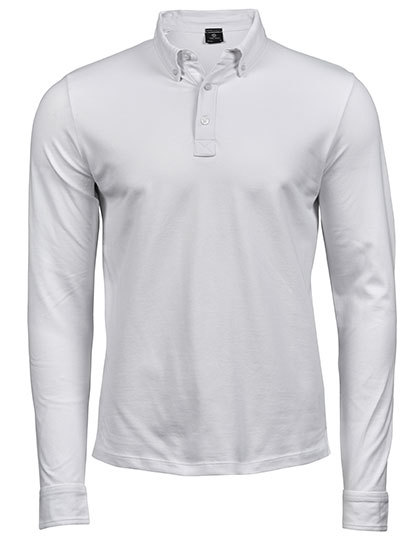 TEE JAYS Fashion Long Sleeve Luxury Stretch Polo TEE JAYS Fashion Long Sleeve Luxury Stretch Polo