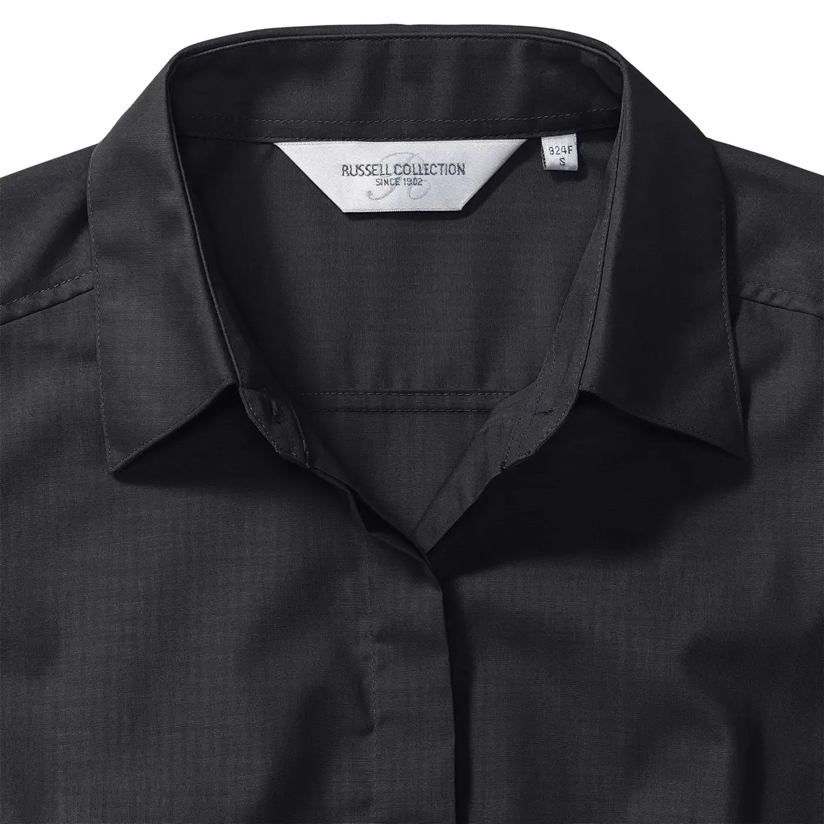 Russell Ladies Long Sleeve Polycotton Easy Care Fitted Poplin Shirt