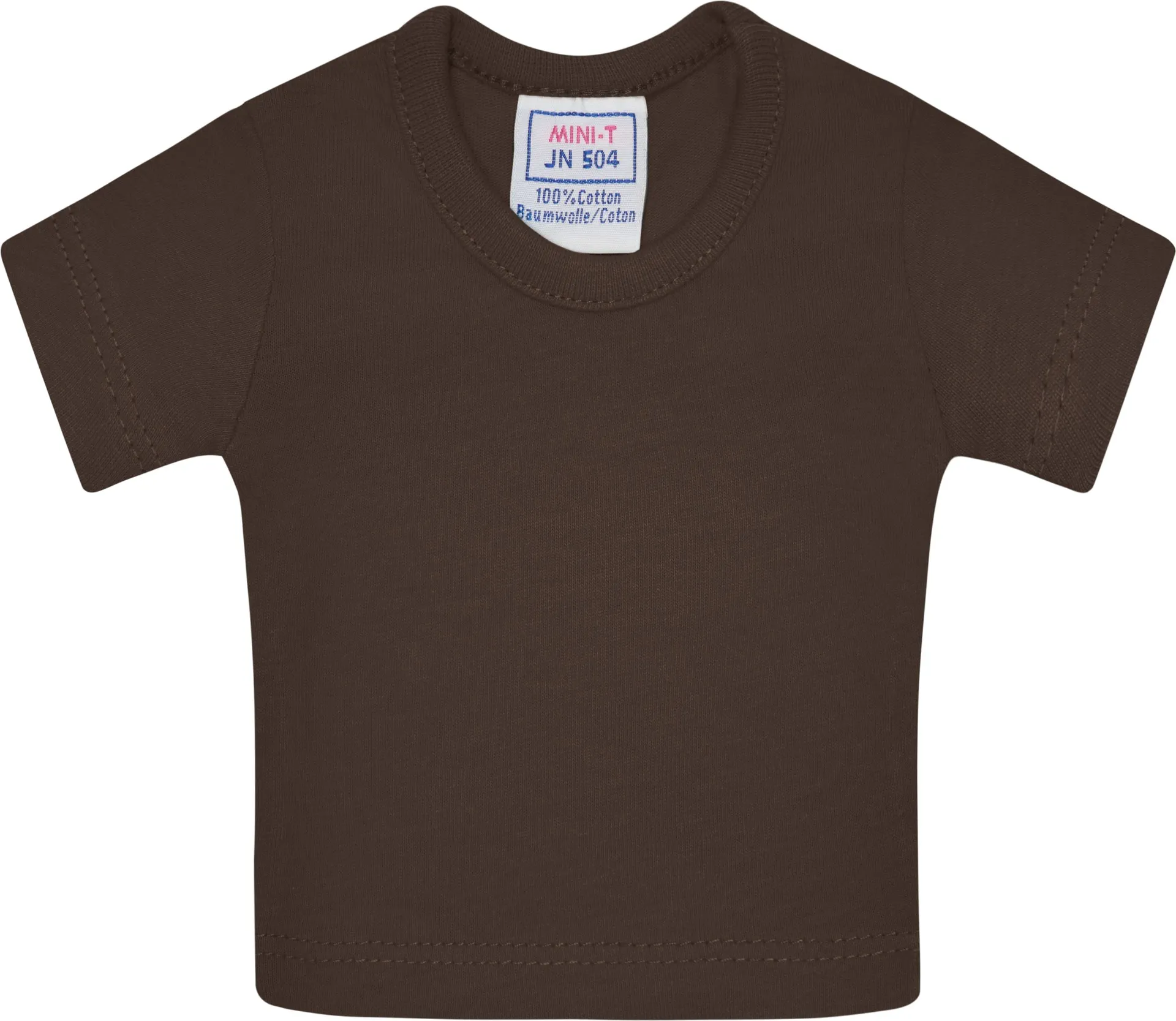 jn504-mini-t-shirt-brown-front-3 James & Nicholson Mini-T