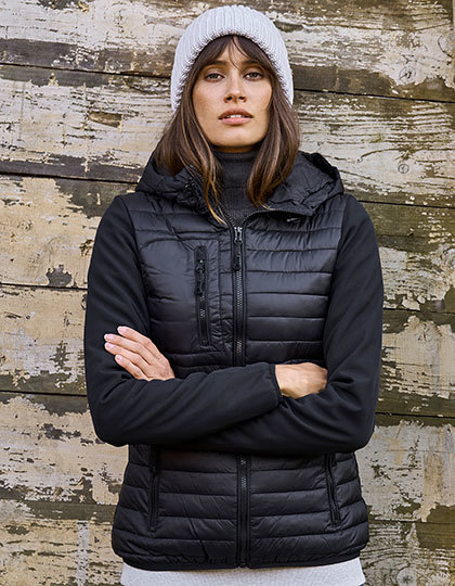TEE JAYS Ladies` Hooded Crossover Jacket TEE JAYS Ladies` Hooded Crossover Jacket