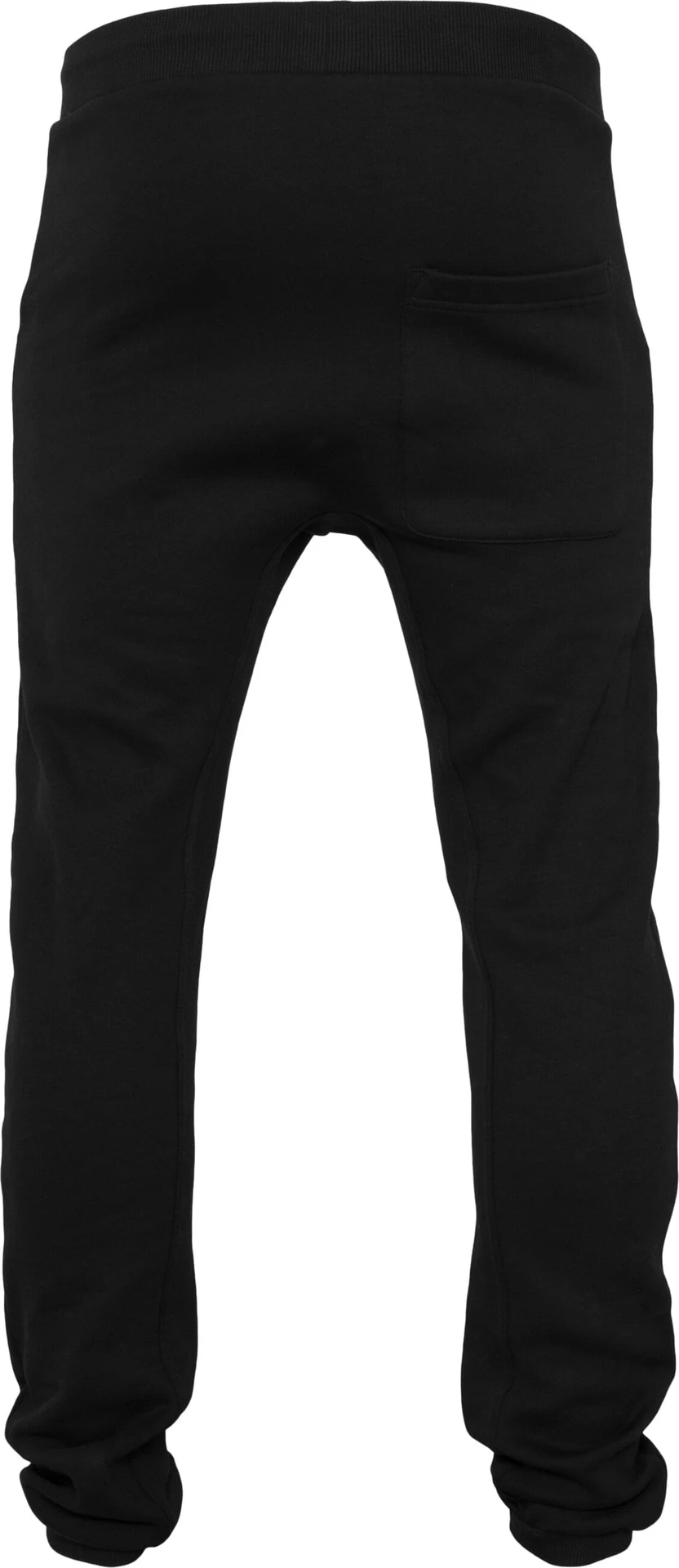 BYB-BY013-heavy-deep-crotch-sweatpants-black-back-7 Build Your Brand Heavy Deep Crotch Sweatpants