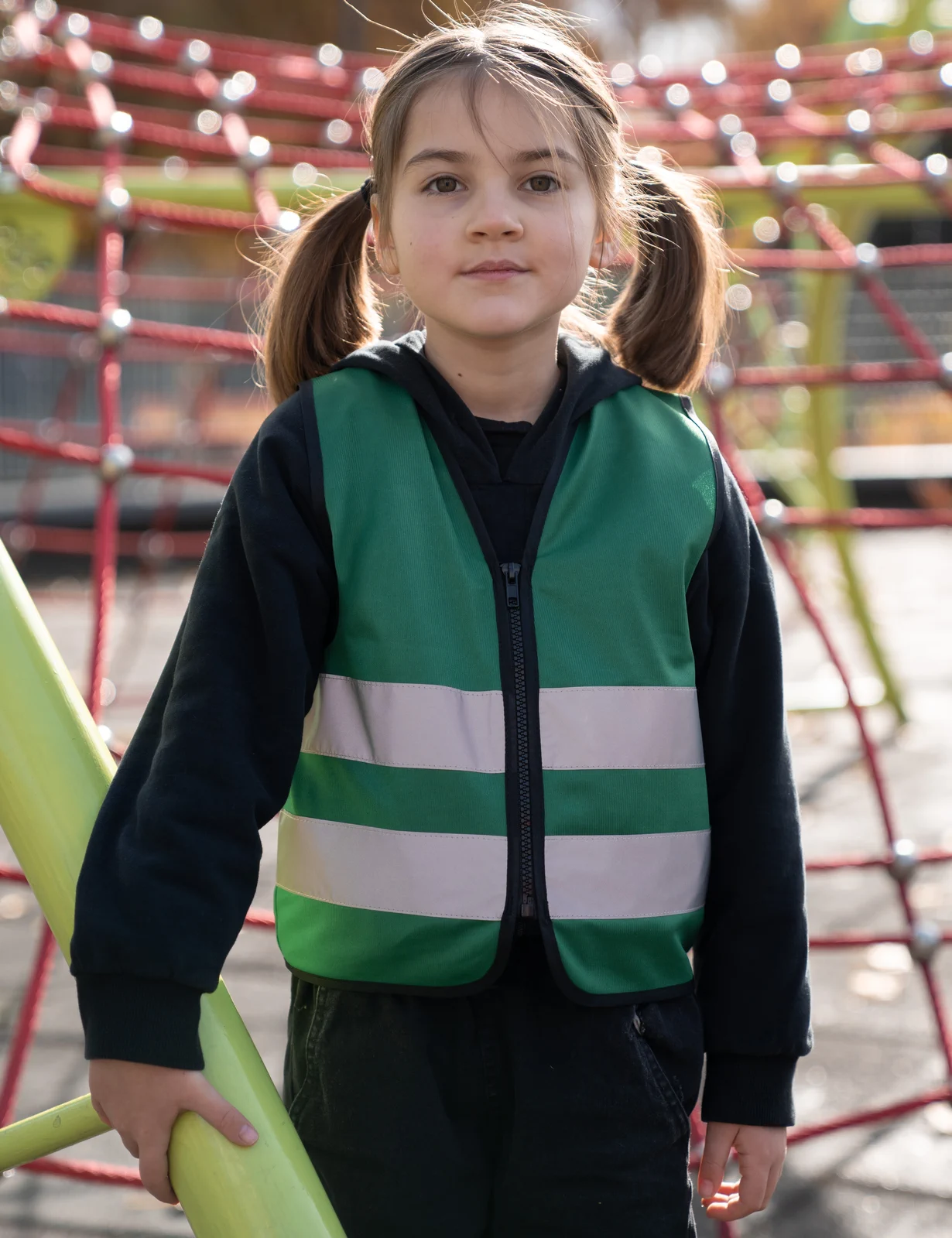 Korntex Kids´ Hi-Vis Safety Vest with Front Zipper Aalborg