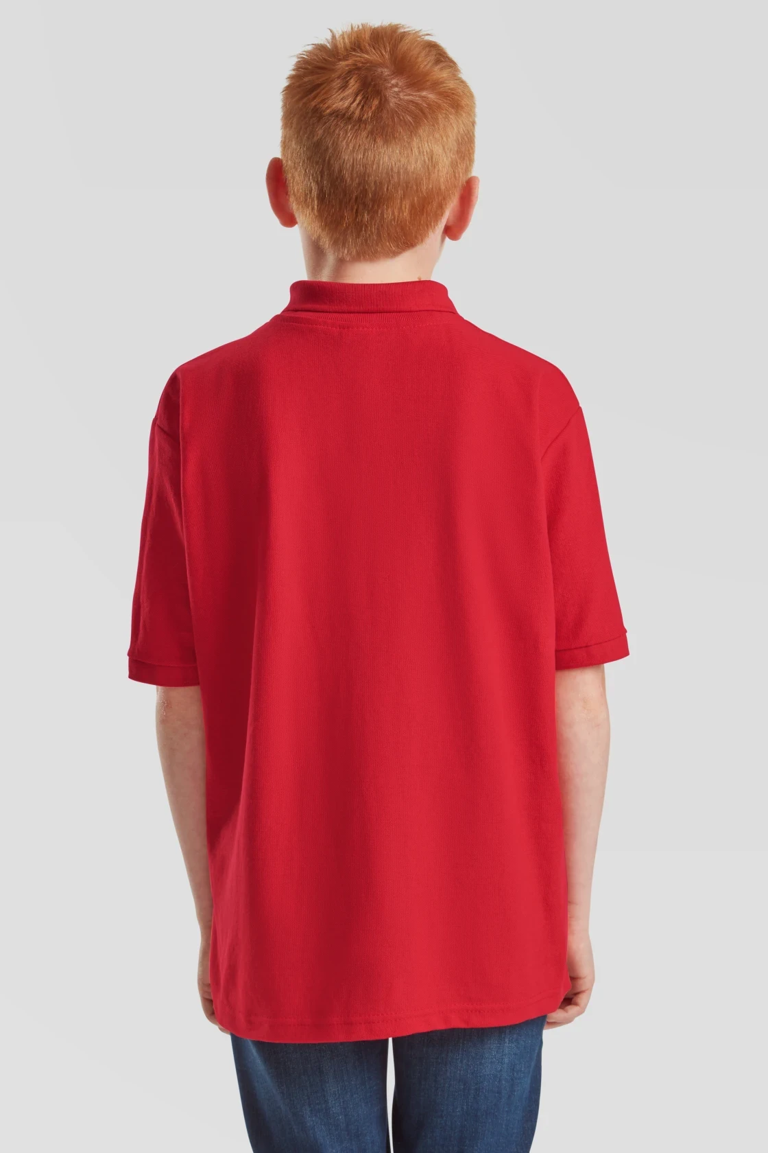 fruit-of-the-loom-63-417-0-kids-65-35-poloshirt-red-model-2 F.O.L. 65/35 Polo Kids