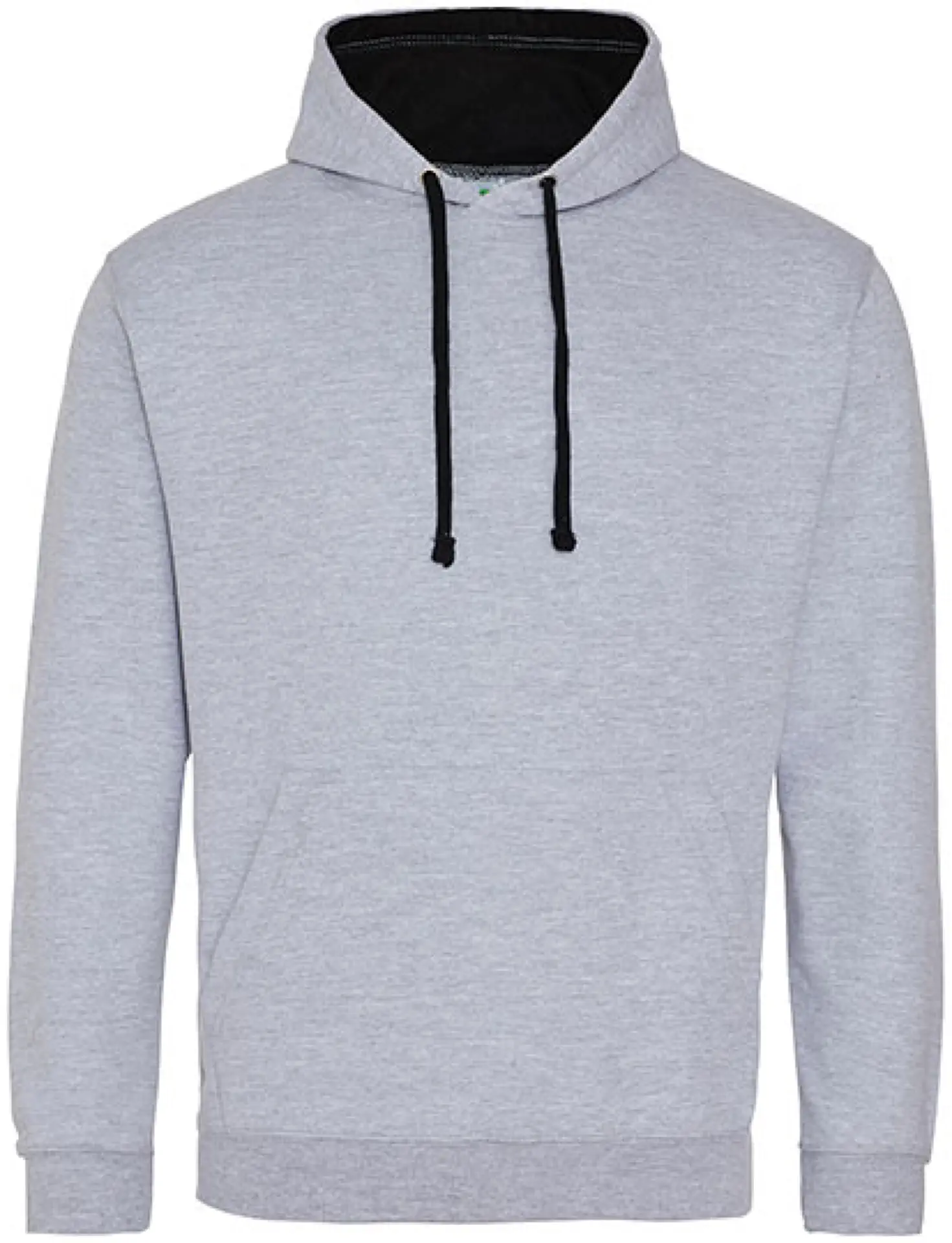 justhoods-jh003-varsity-hoodie-heathergrey-jetblack-front-1 Just Hoods Varsity Hoodie