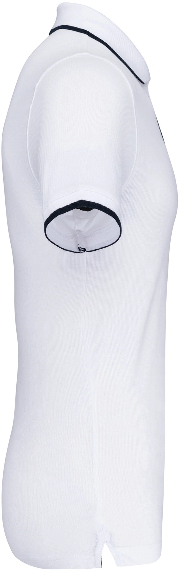 kariban-K245-herren-kontrast-pique-polo-white-navy-white-right-5 Kariban Herren Kontrast Piqué Polo