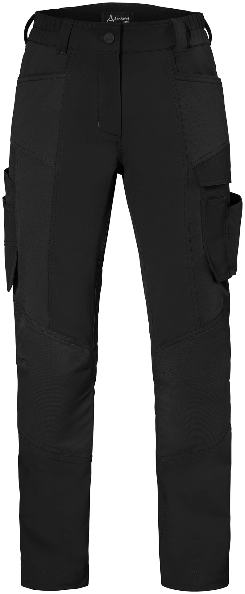 schoeffel-pro-7503-bulldozer-hose-damen-schwarz-front-1 Schöffel PRO 7503 Damen BULLDOZER Full-Stretch-Arbeitshose