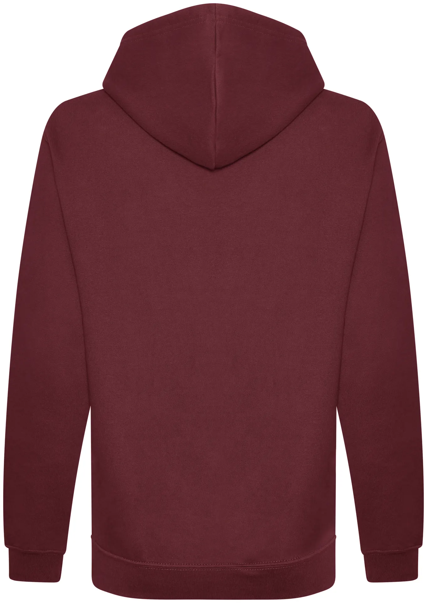 justhoods-jh201-organic-hoodie-burgundy-back-3 Just Hoods Organic Hoodie