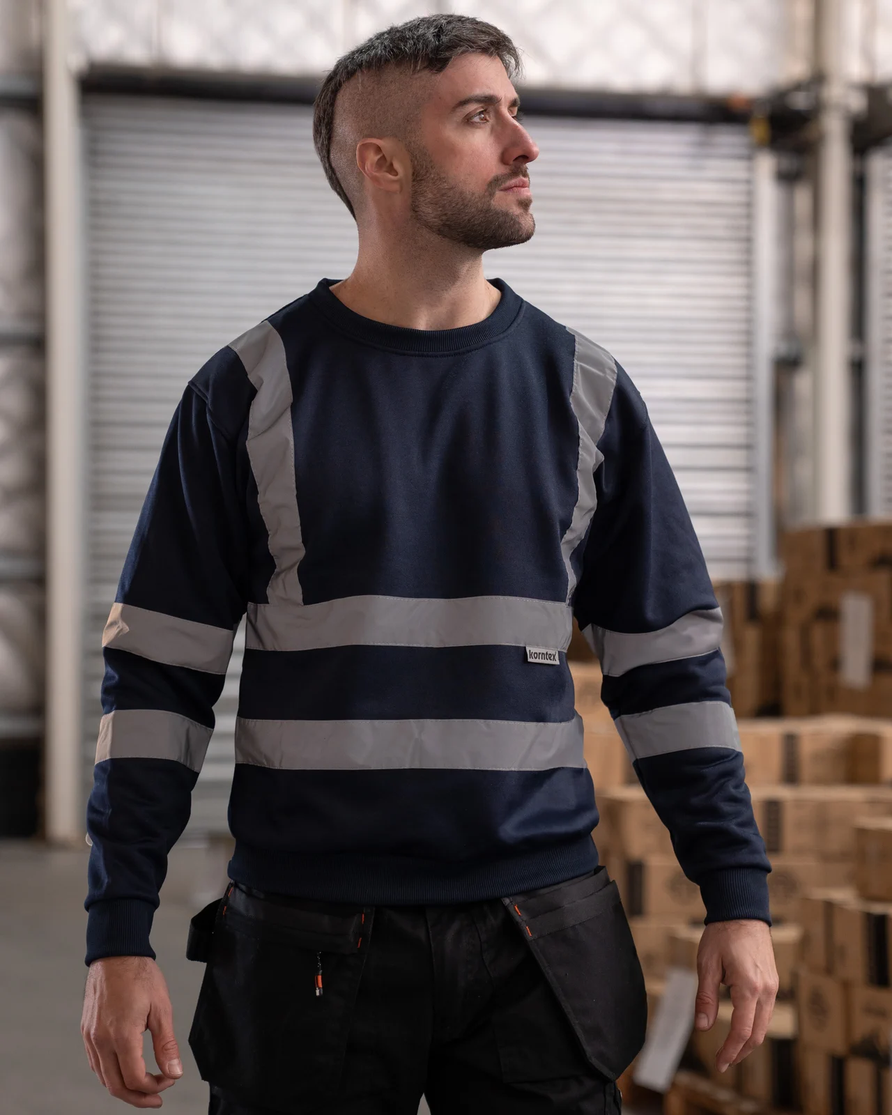 Korntex Hi-Vis Workwear Sweatshirt Limerick
