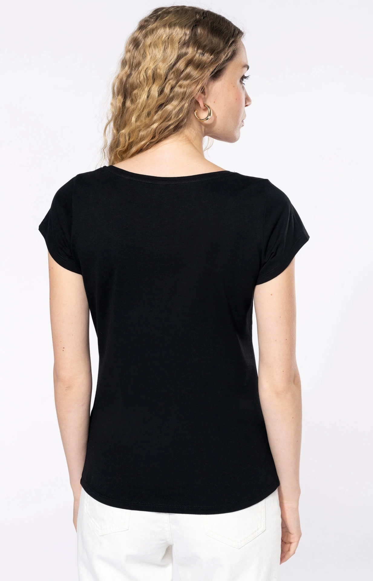 Kariban Damen T-Shirt mit U-Boot Ausschnitt