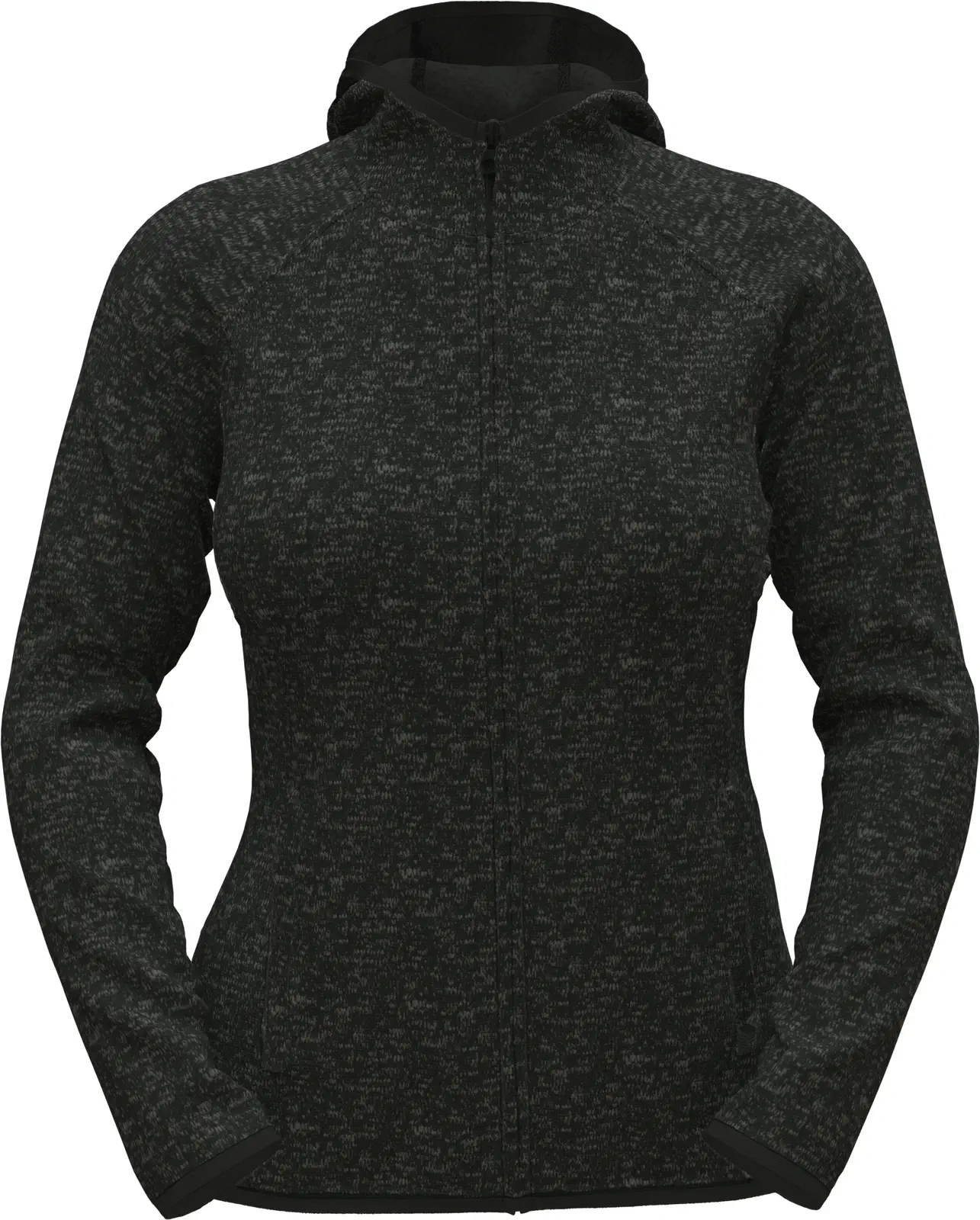 stedman-st5560-lux-knit-fleece-jacket-women-blackopalheather-front-4 Stedman Lux Hooded Knitfleece Jacket Women