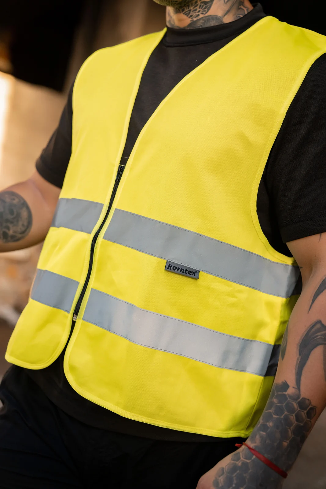 Korntex Warnweste mit Reißverschluss Cologne