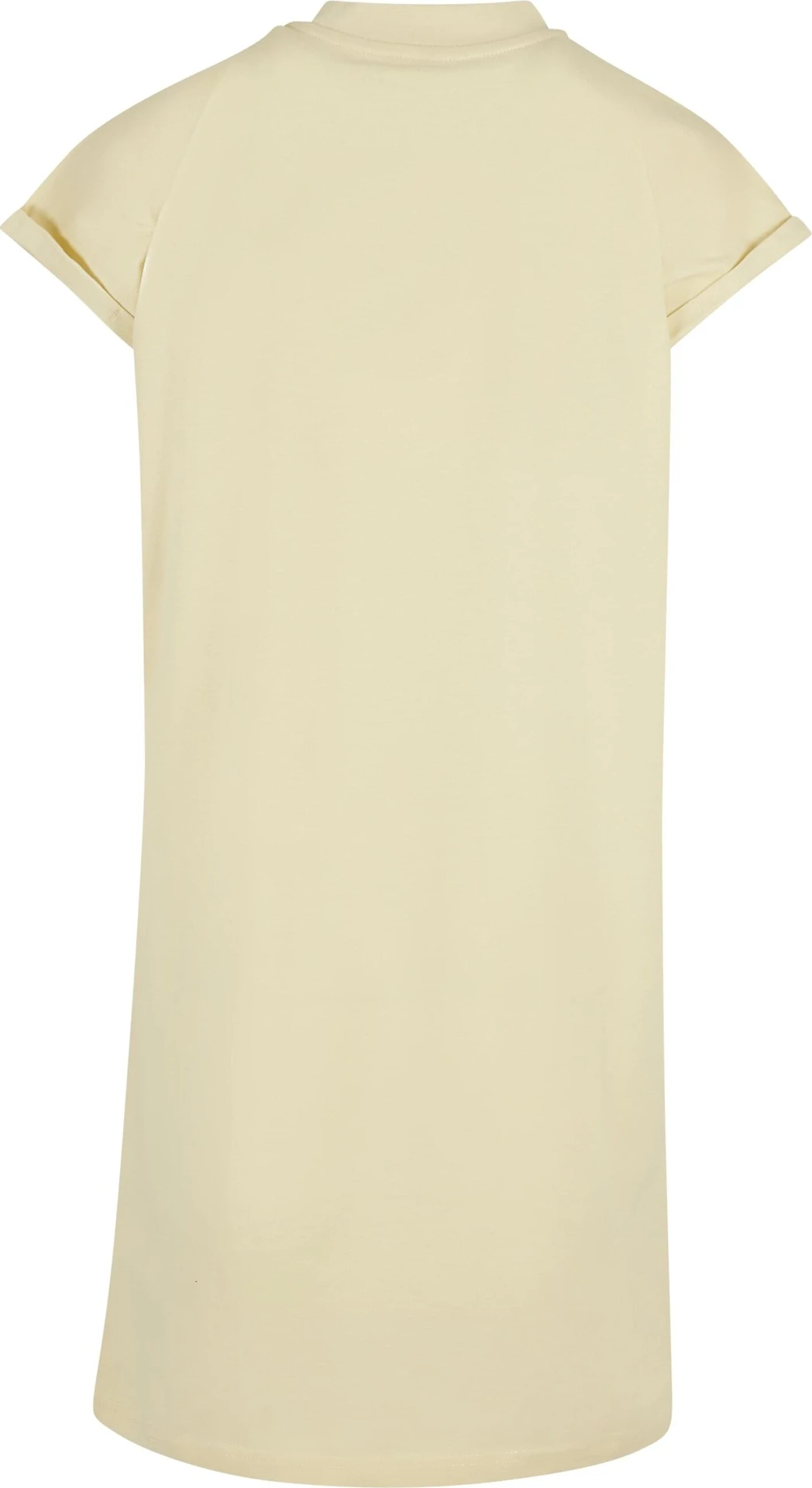 BYB-BY101-ladies-turtle-extended-shoulder-dress-softyellow-back-7 Build Your Brand Ladies Turtle Extended Shoulder Dress