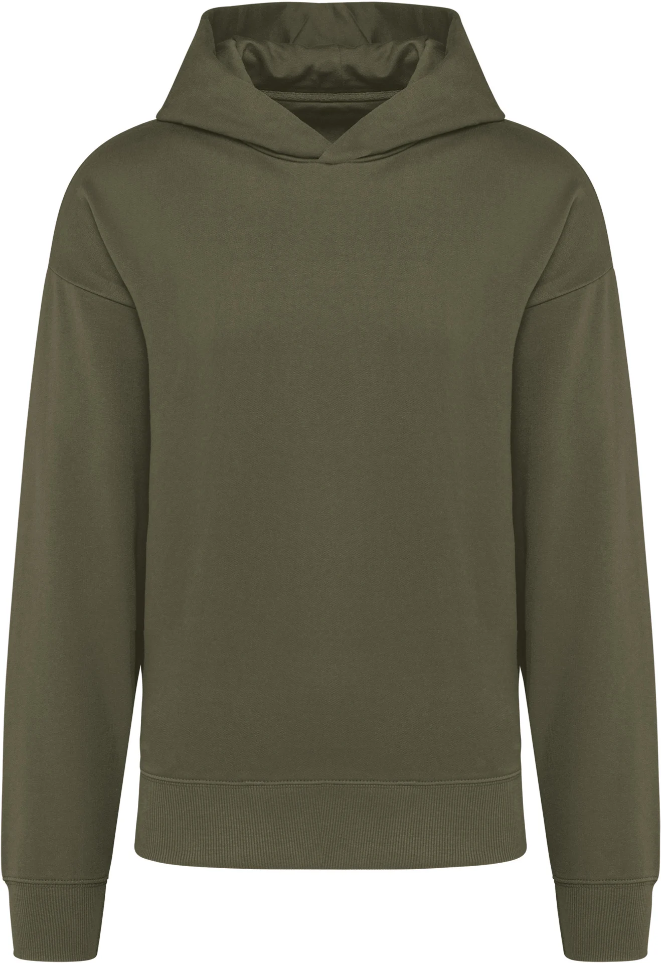 kariban-K4018-oversize-kapuzen-sweater-lightkhaki-front-3 Kariban Oversize Kapuzen Sweater