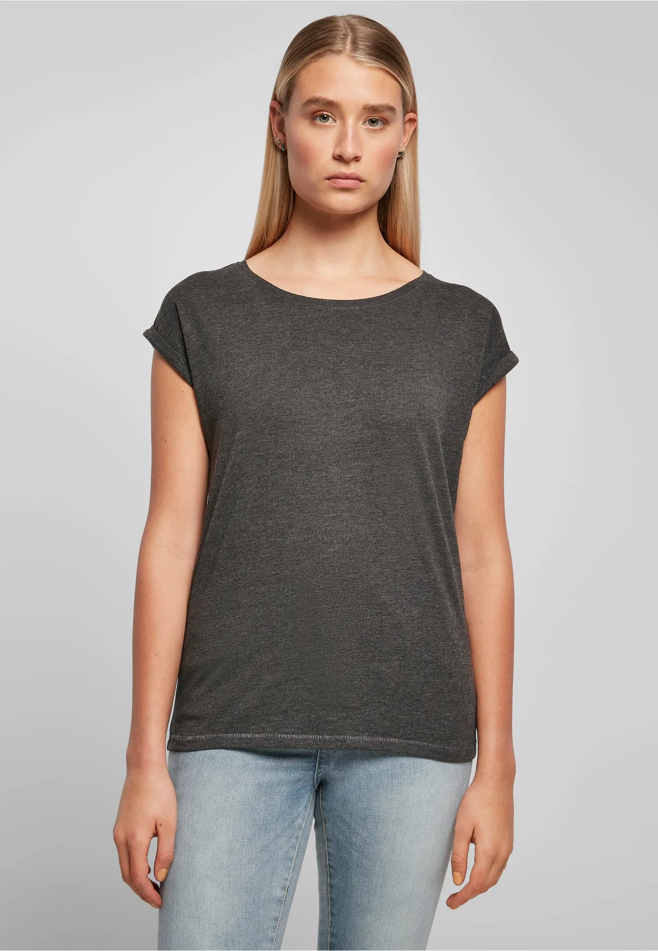 Build Your Brand Ladies Extended Shoulder Tee