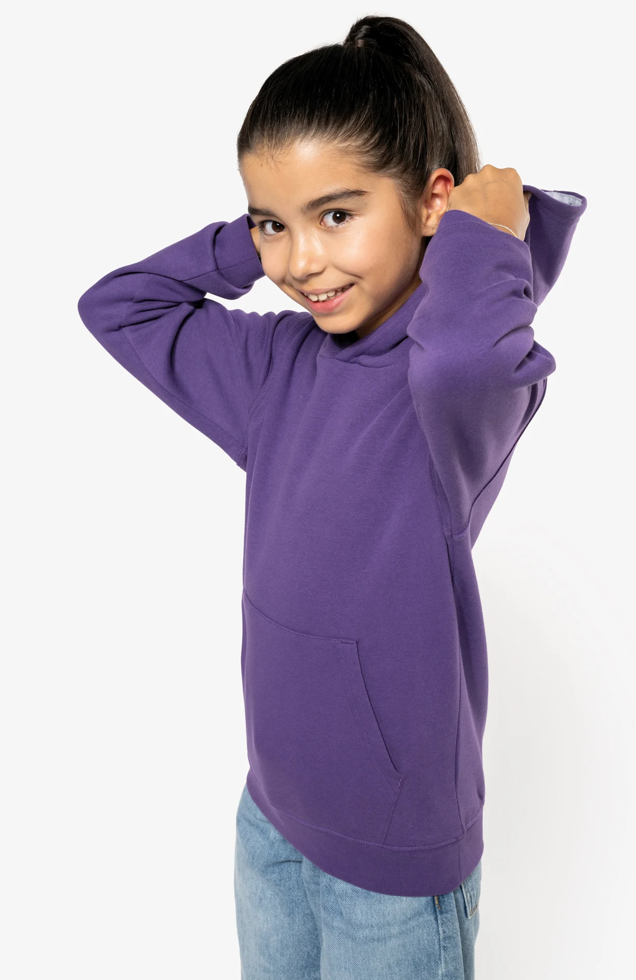 Kariban Kinder Kontrast Hooded Sweater
