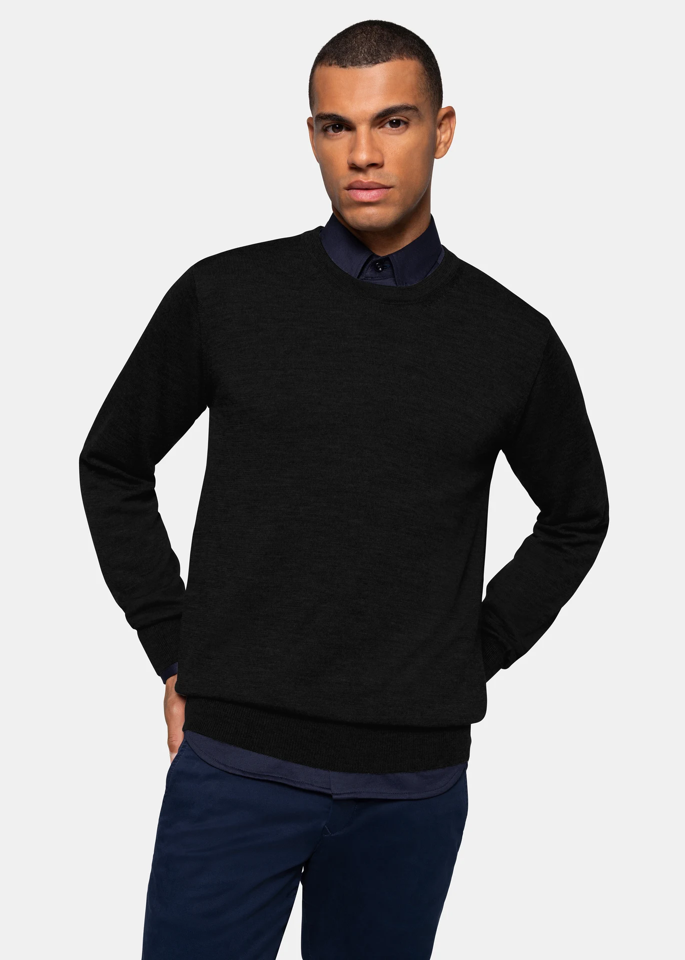 HAKRO Pullover 156 Merino-Wolle