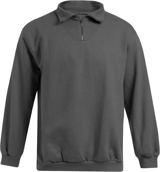 promodoro-5050-mens-new-troyer-sweater-graphite-front-3 Promodoro Men's Troyer Sweater