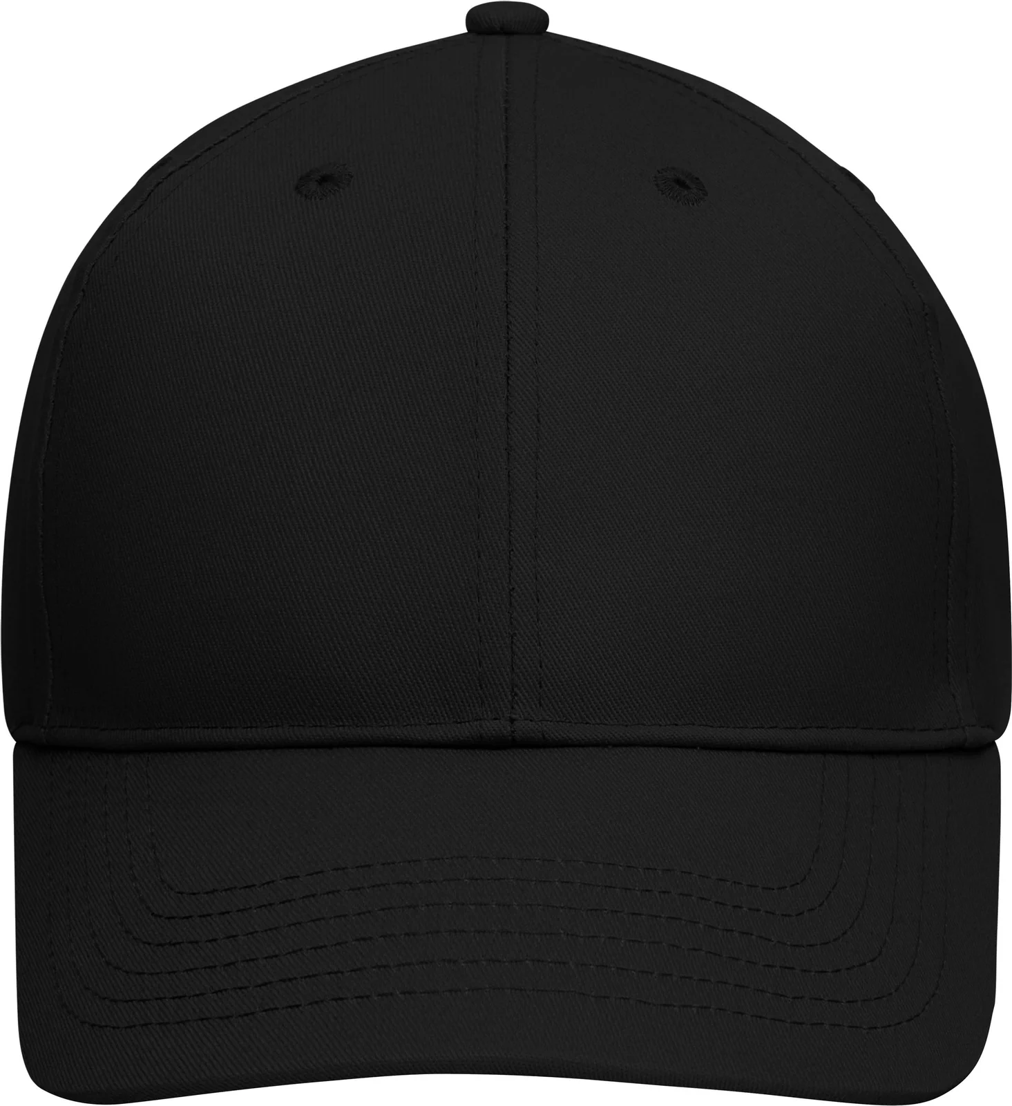daiber-mb6249-6-panel-cap-bio-cotton-black-front-3 daiber 6-Panel Cap Bio Cotton