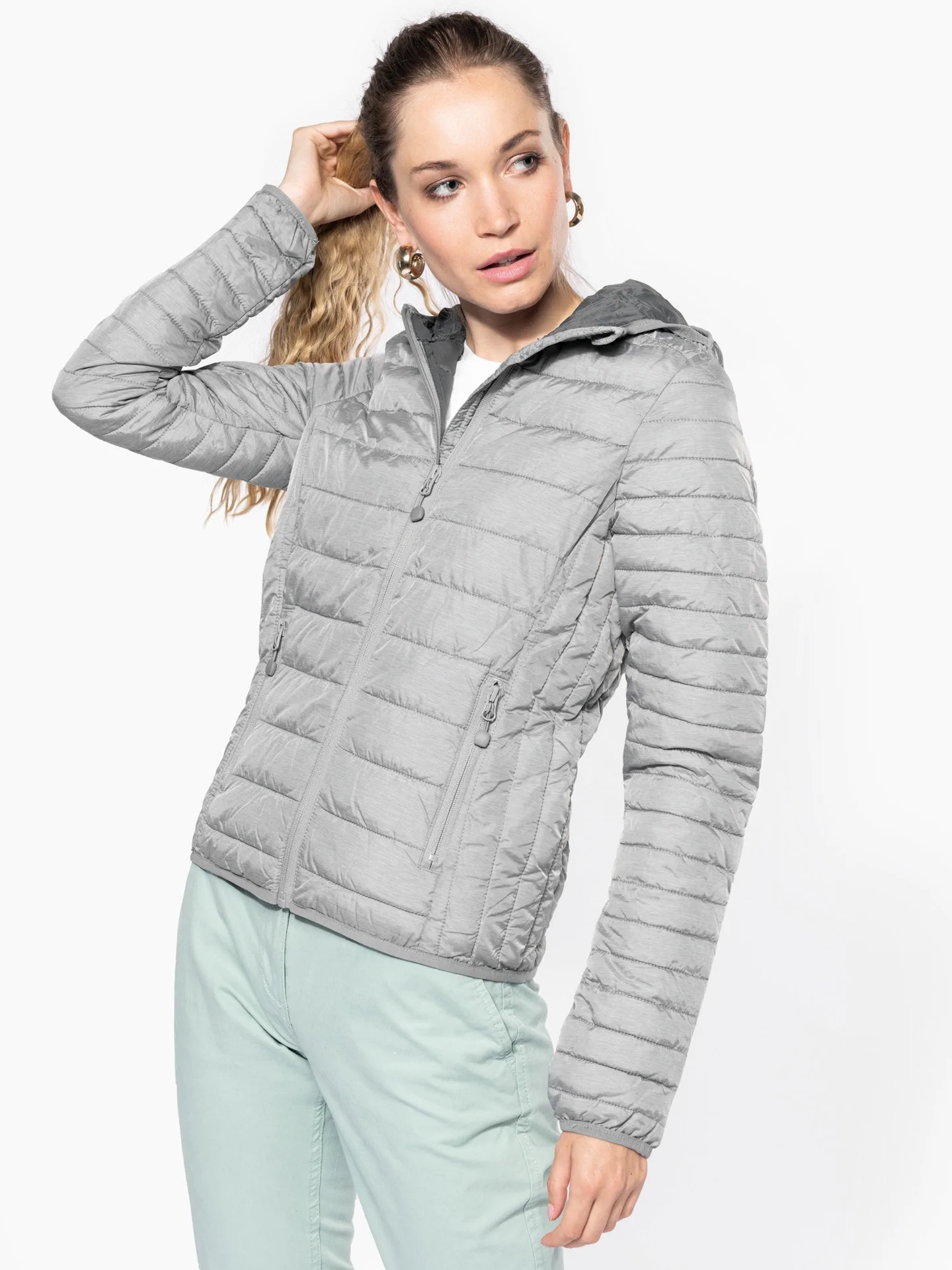 Kariban Leichte Damen Kapuzen Steppjacke