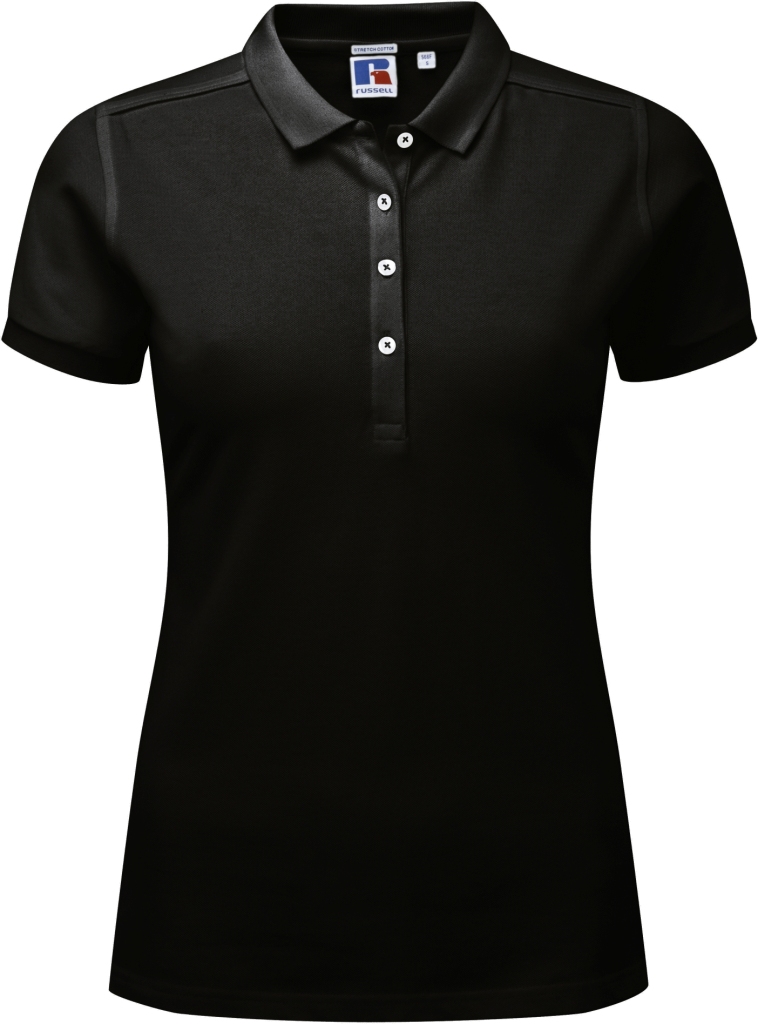 Russell Ladies` Fitted Stretch Polo