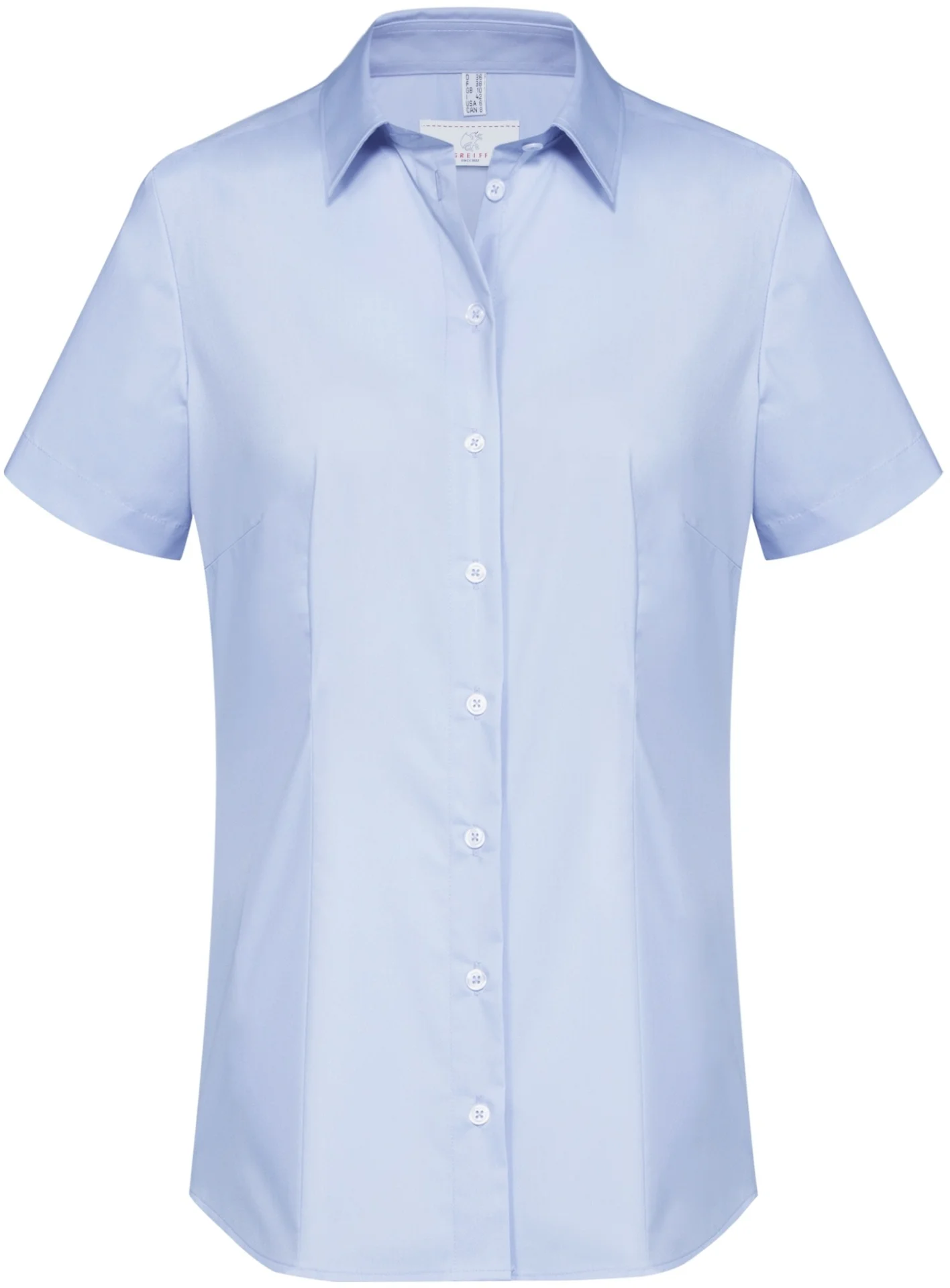 greiff-6516-damen-bluse-12-rf-basic_1120_hellblau-front-2 GREIFF Damen Bluse kurzarm BASIC Regular Fit