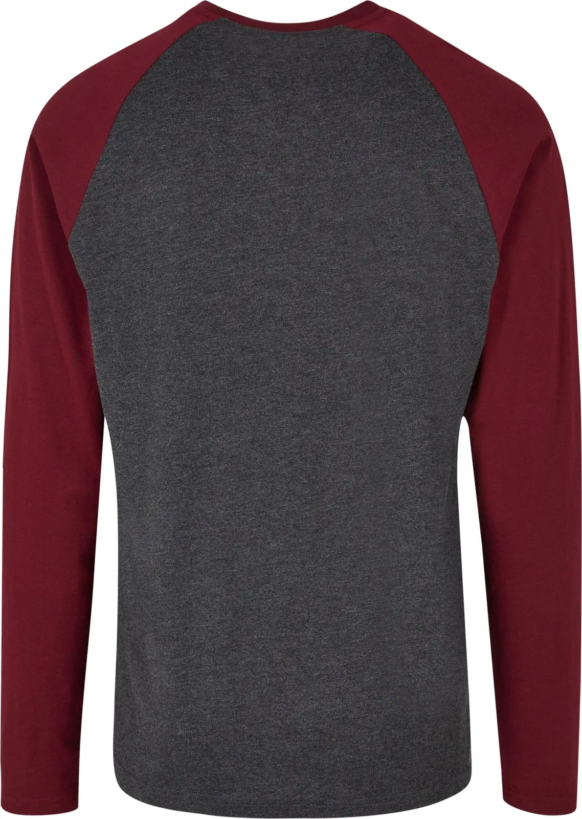 Build Your Brand Contrast Raglan Longsleeve T-Shirt