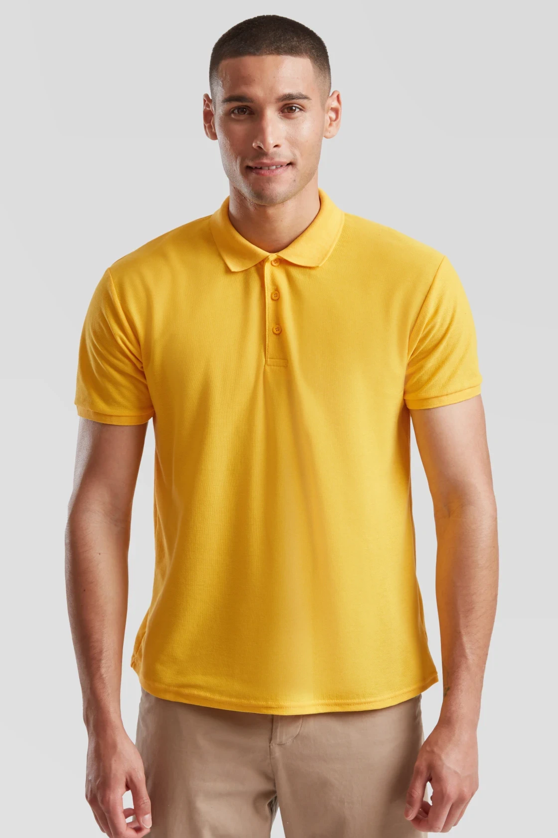 fruit-of-the-loom-63-402-0-poloshirt-65-35-sunflower-model-0 F.O.L. 65/35 Piqué Polo