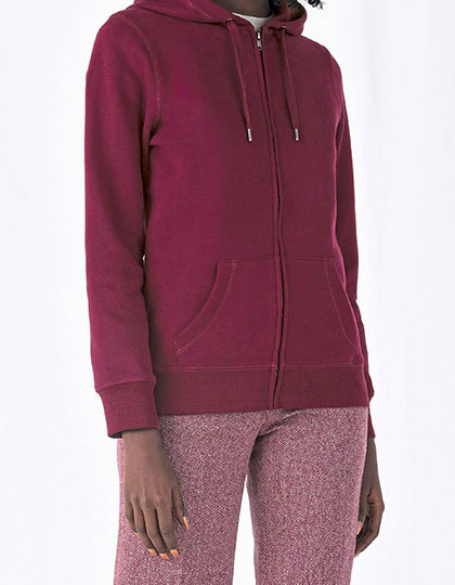 B&C Queen Zipped Hood Jacket Women B&C Queen Zipped Hood Jacket Women