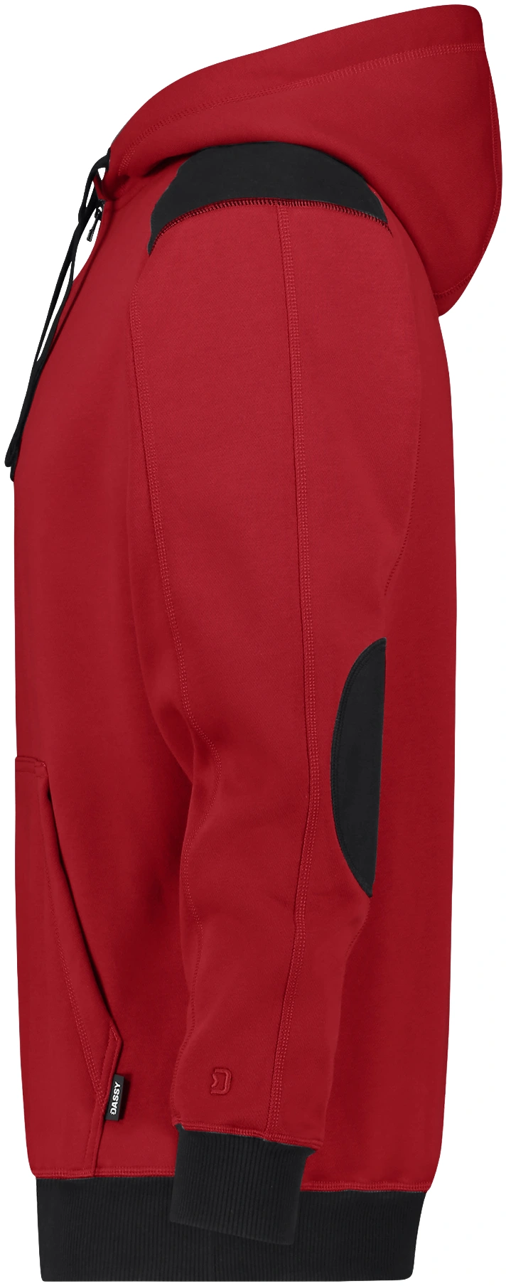 dassy-300569-indy-next-hooded-sweatshirt-red-black-side-2 DASSY Kapuzensweatshirt INDY Next