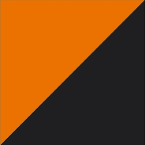 orange/graphite grey
