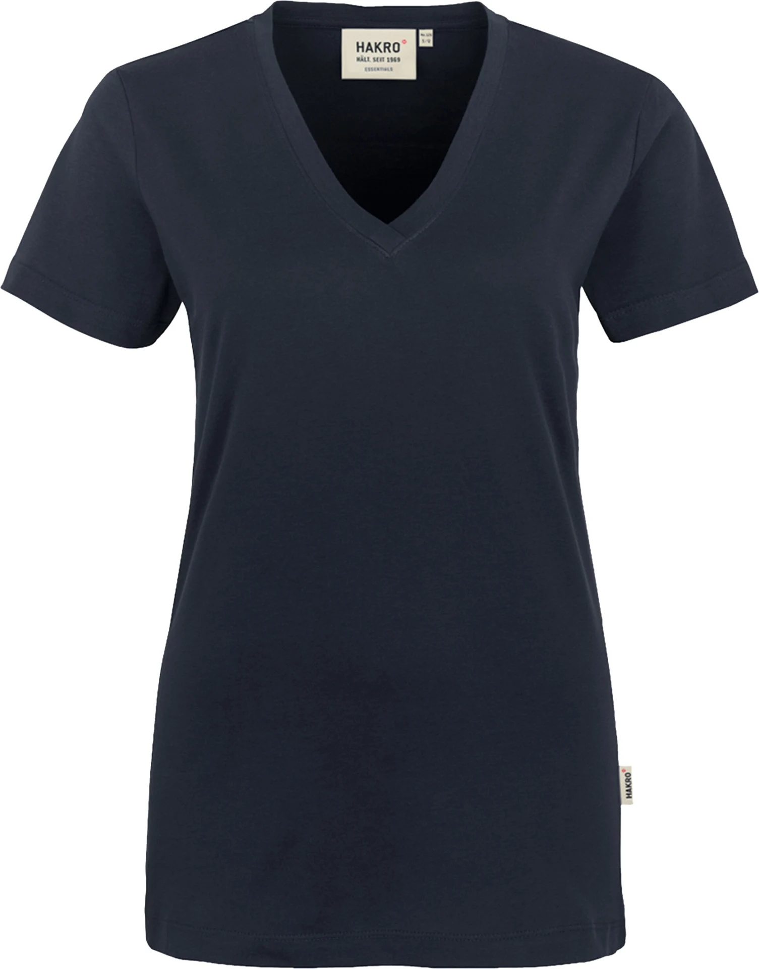 hakro-126-damen-v-shirt-classic-tinte-front-1 HAKRO Women-V-Shirt 126 Classic