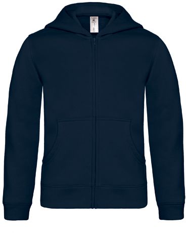 B&C Hooded Full Zip Kids