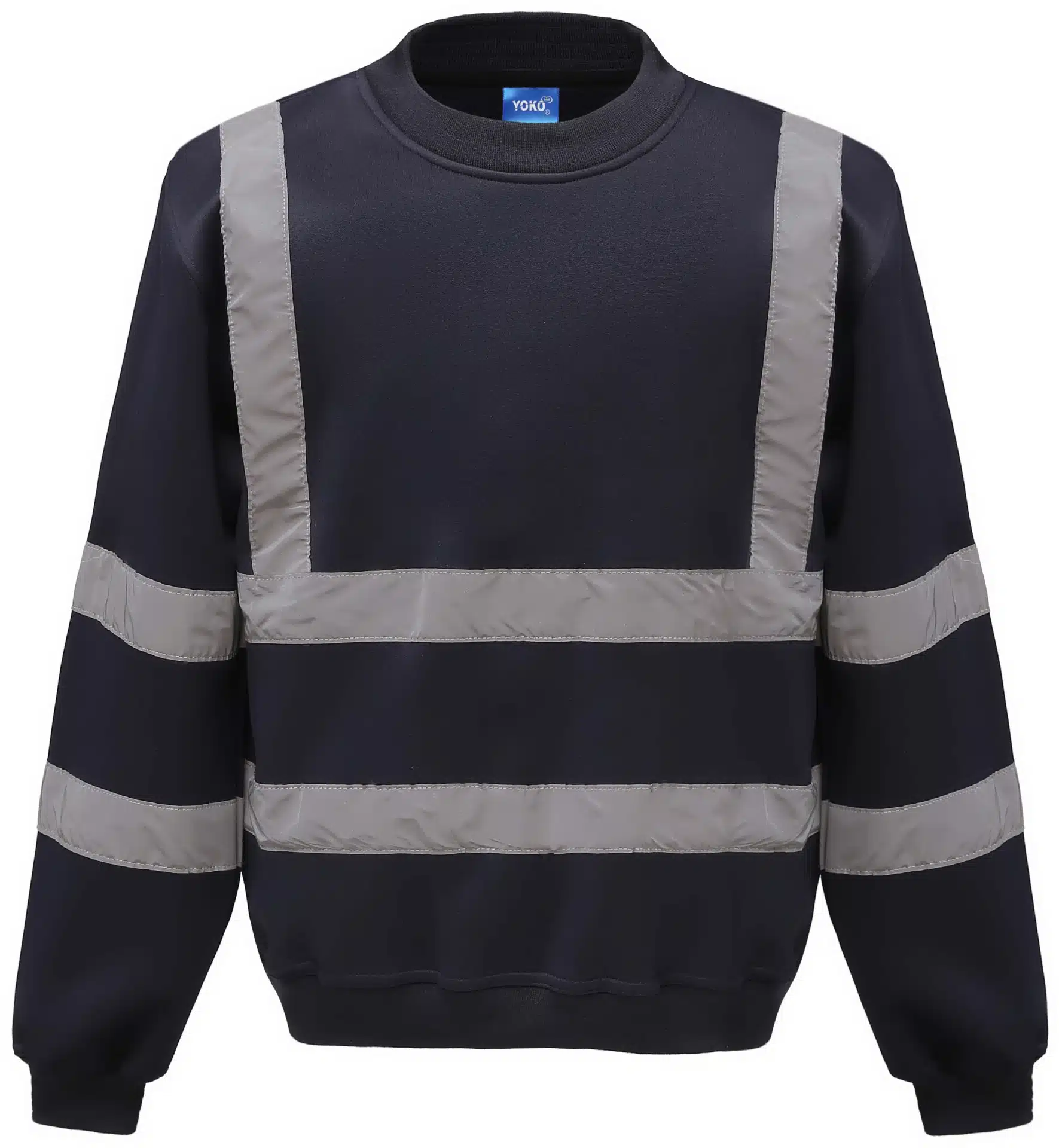 yoko-hvj510-hi-vis-sweatshirt-black-front-1 YOKO High Visibility Sweatshirt