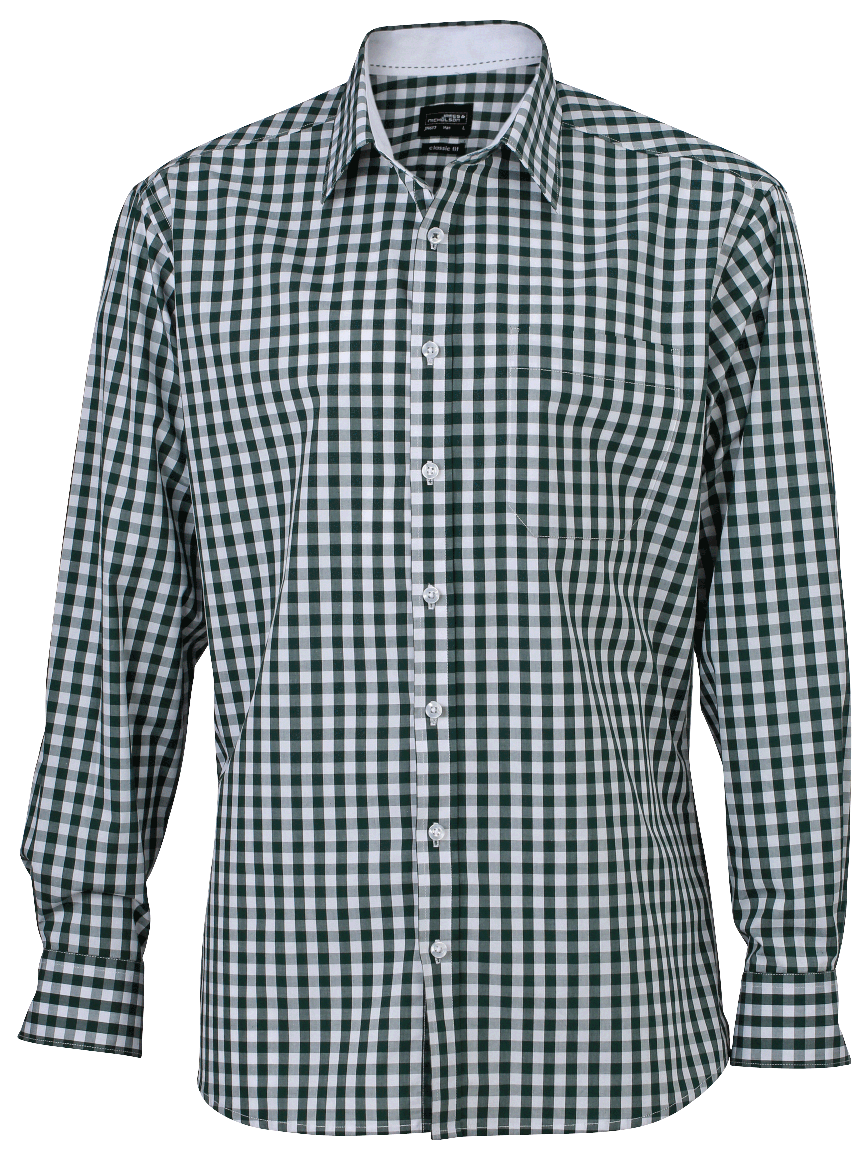 James & Nicholson Men's Checked Shirt James & Nicholson Men's Checked Shirt