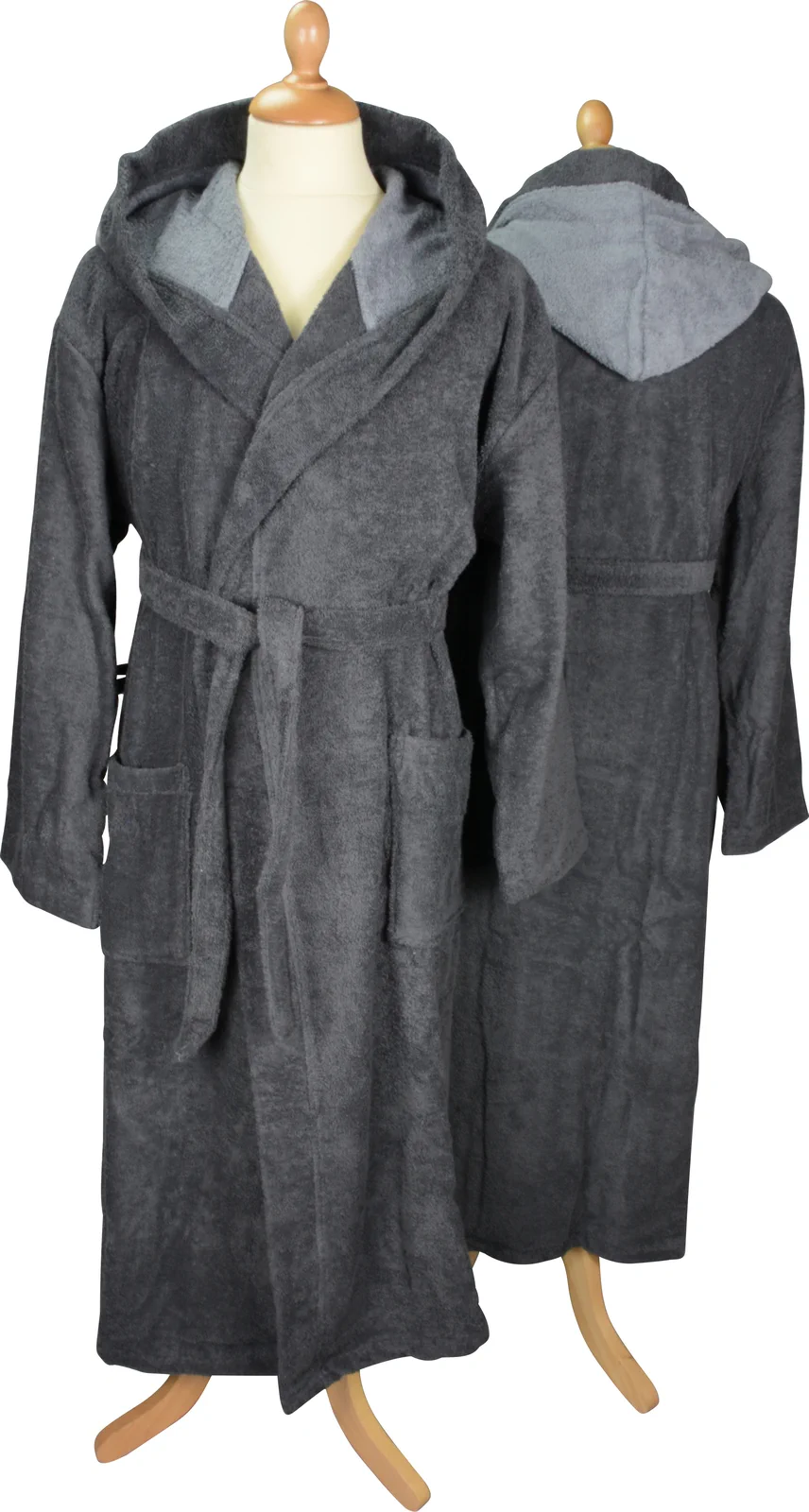 artg-ar026-bathrobe-with-hood-graphite-anthracite-front-1 ARTG Bathrobe With Hood