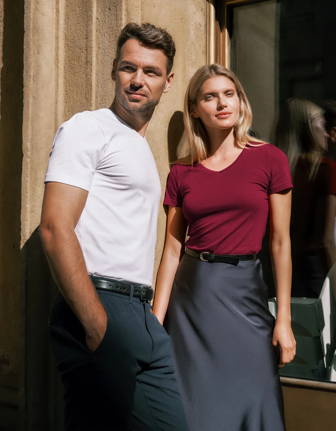 MALFINI T-Shirt Action V-neck 700