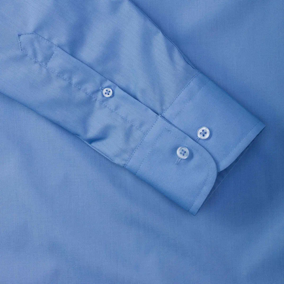Russell Men's Long Sleeve Polycotton Easy Care Tailored Poplin Shirt
