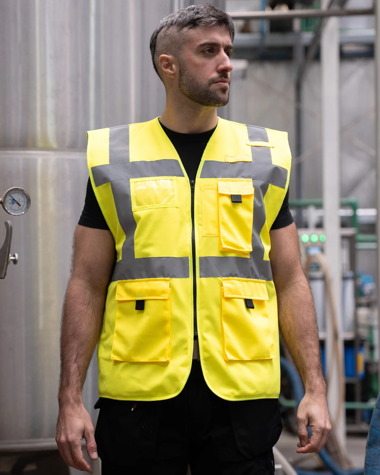 korntex-kxcmfp-padded-comfort-executive-safety-vest-wismar-co2-neutral-signalyellow-model-0 Korntex Padded Comfort Executive Safety Vest Wismar CO² Neutral