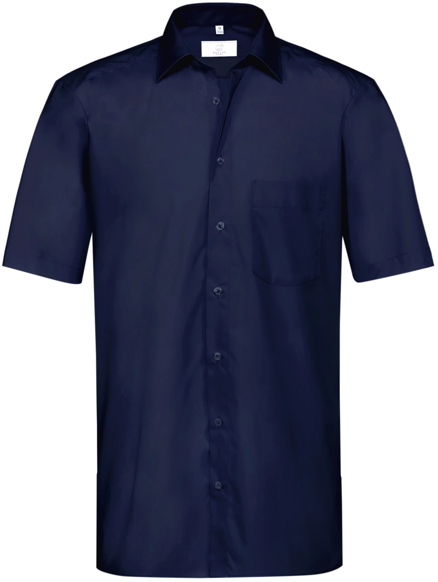 greiff-6666-herren-hemd-12-rf-basic_1120_marine-front-2 GREIFF Herren Hemd kurzarm BASIC Regular Fit