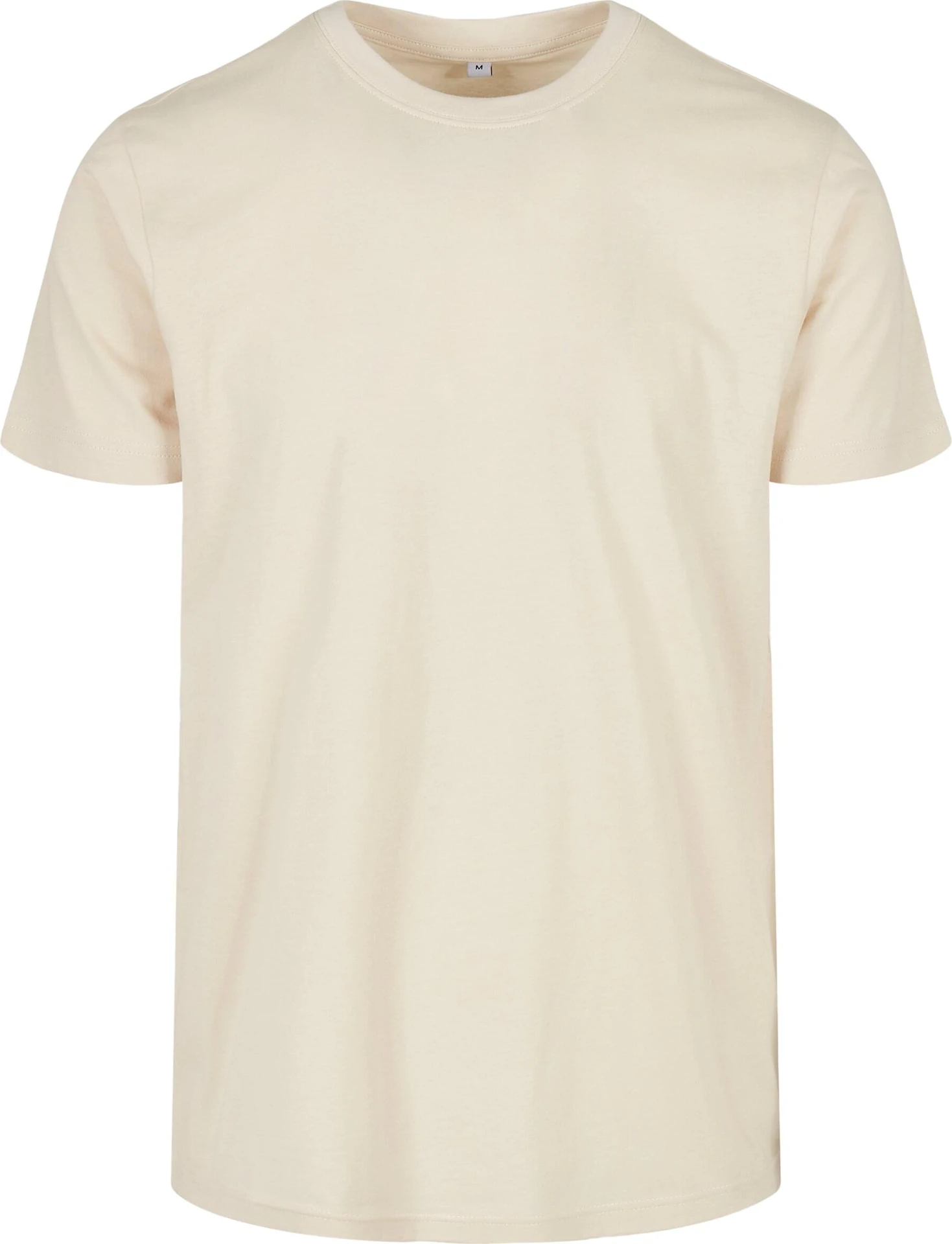 BYB-BB010-basic-round-neck-t-shirt-sand-front-4 Build Your Brand Basic Round Neck T-Shirt
