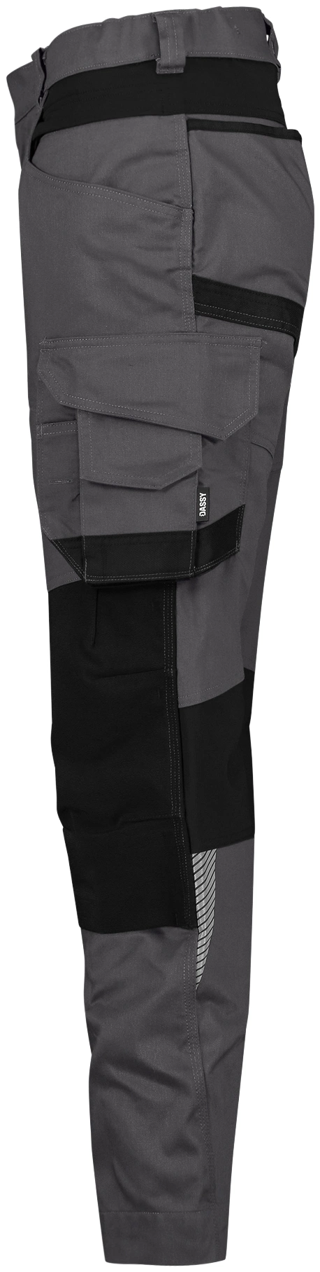 dassy-201161-dynax-next-women-work-trousers-with-stretch-and-knee-pockets-anthracite-grey-black-side-2 DASSY Stretch-Arbeitshose Women DYNAX Next