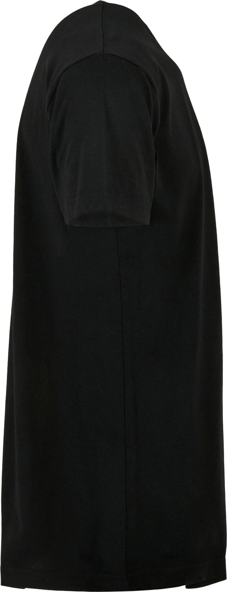 BYB-BY028-shaped-long-t-shirt-black-right-8 Build Your Brand Shaped Long Tee