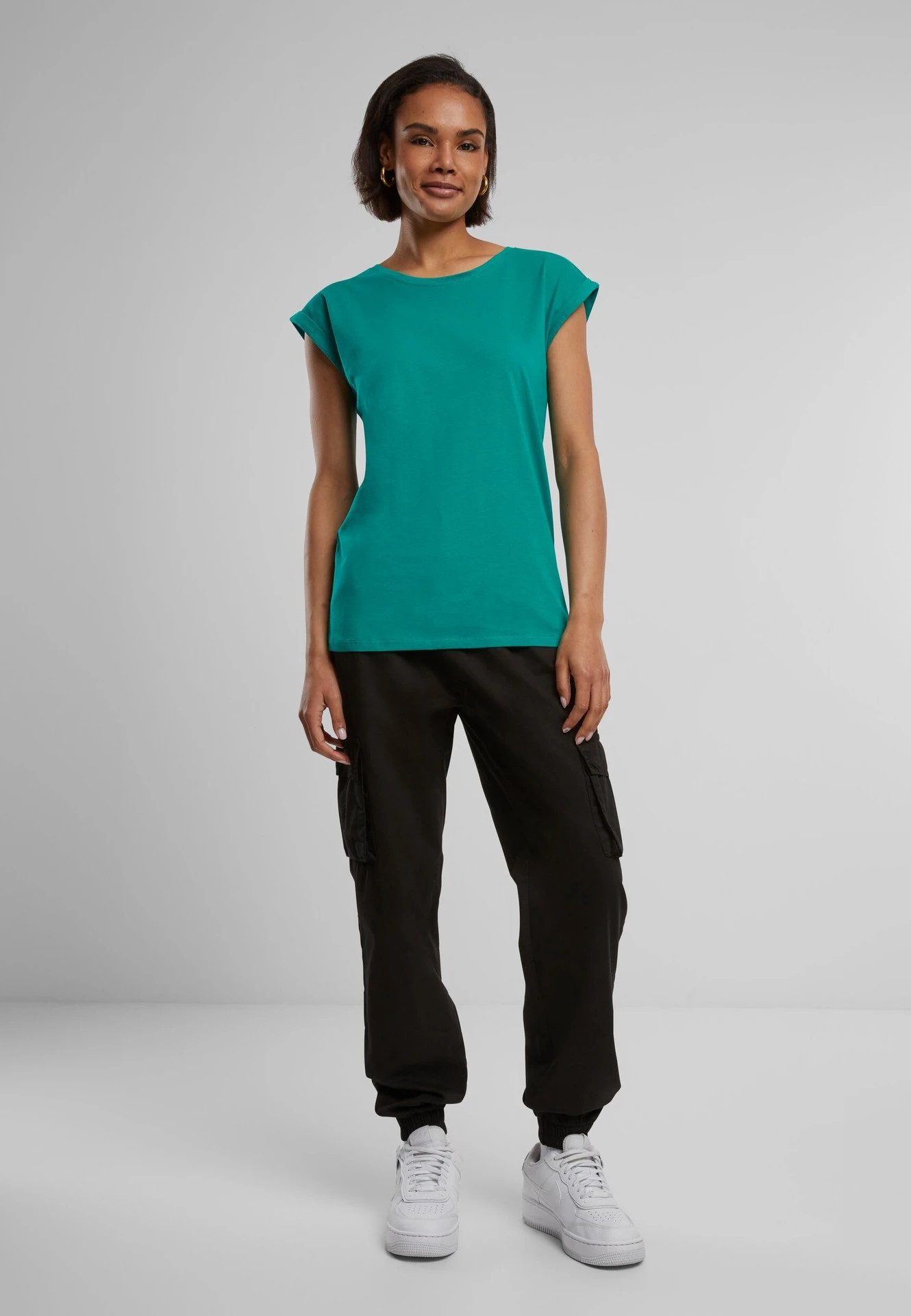 Build Your Brand Ladies Extended Shoulder Tee