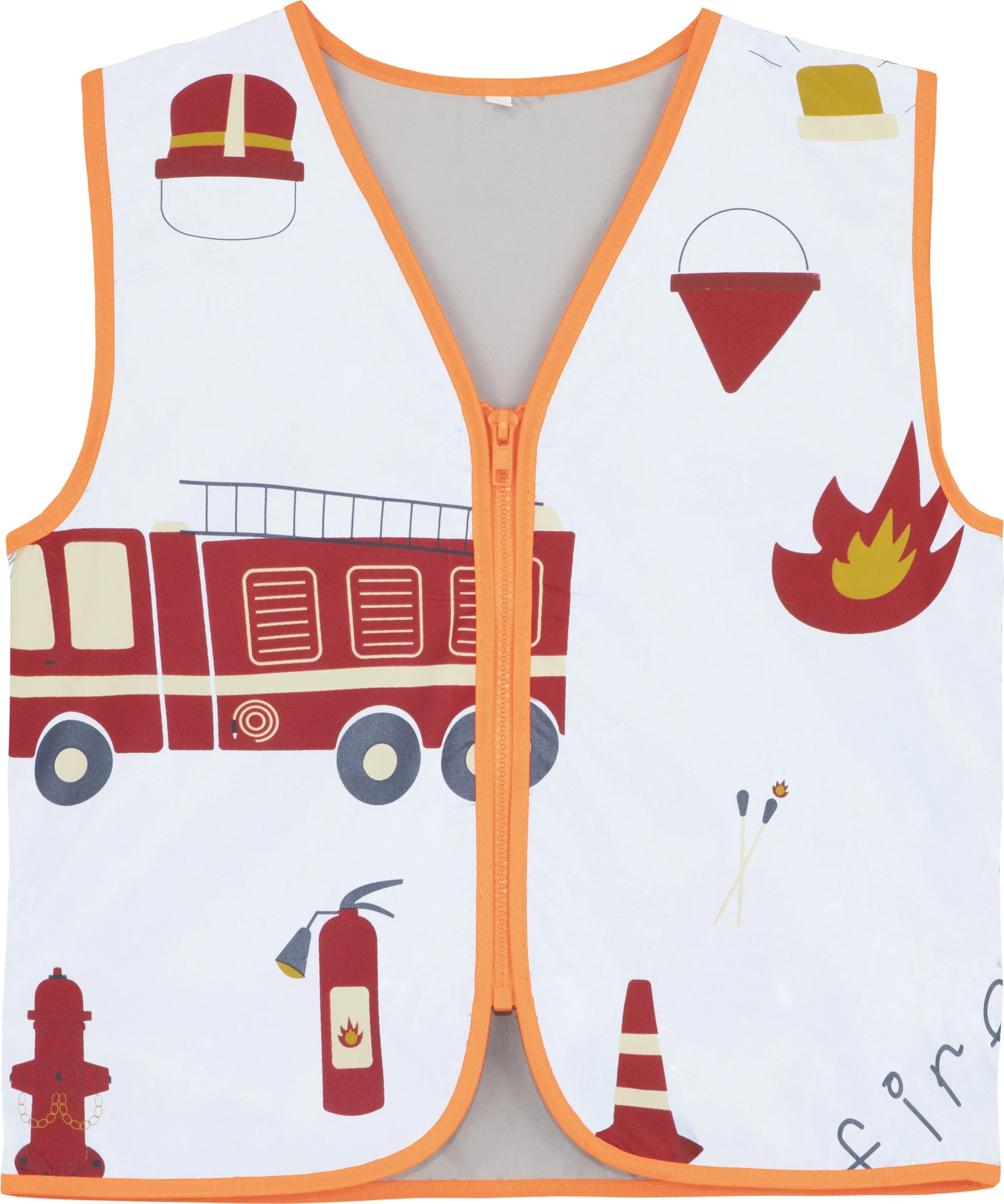 korntex-actres-childrens-functional-vest-rescue-rangers-co2-neutral-firebrigade-front-1 Korntex Kinder Warnweste Action Line Rescue Rangers