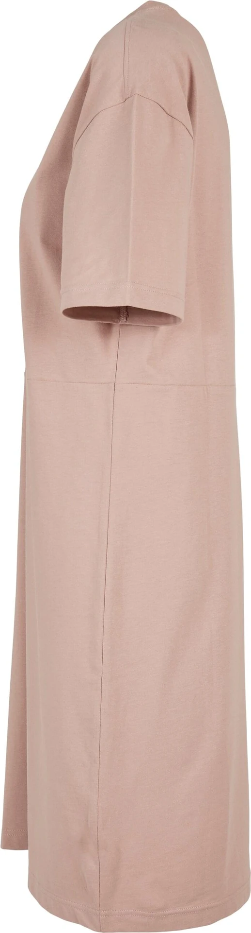 BYB-BY181-ladies-organic-oversized-slit-t-shirt-dress-duskrose-left-6 Build Your Brand Ladies Organic Oversized Slit Tee Dress